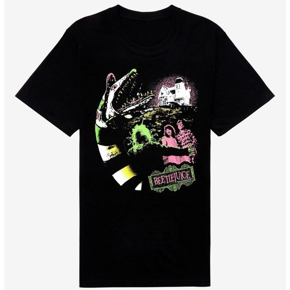 ❤️NWT VINTAGE HOT TOPIC BEETLEJUICE TEE GIANT SANDWORM - SIZE 2X - HALLOWEEN - Picture 2 of 11